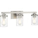 Jedrek 3 Light 24 inch Brushed Nickel Vanity Light Wall Light
